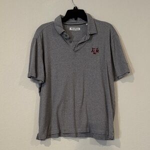 Tommy Bahama Texas A&M Gray Polo Shirt with Logo